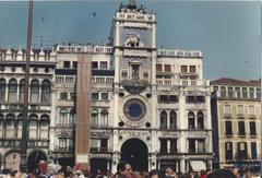 Piazza San Marco Clock Tower in Venice, September 1984