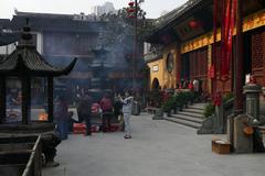 exterior view of Jade Buddha Temple in Shanghai China