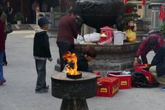 Jade Buddha Temple in Shanghai on a sunny day