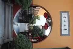 Cat in Temple Doorway, Jade Buddha Temple