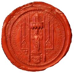 Seal of the abbot of Strahov monastery 1480