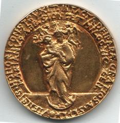 Sepekov Church Medal from 1733 featuring detailed religious imagery