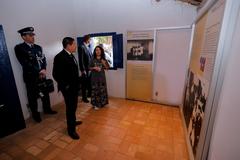 Hamilton Mourão during the inauguration of D. Pedro I statue