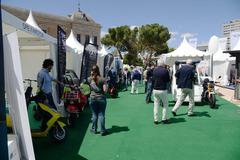 Electric vehicle fair in Plaza de Colón, Madrid