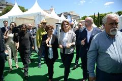 Electric Vehicle Fair in Madrid at Plaza de Colón