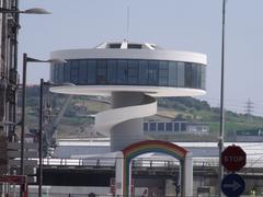 Centro Niemeyer viewed from across the Avilés estuary