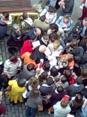 Paulo Coelho speaking at Teatro Palacio Valdés in Avilés