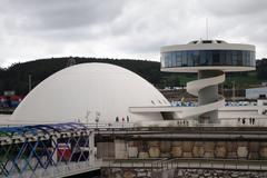 Niemeyer Center dome and tower in Avilés