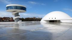 Dome and Tower of the Oscar Niemeyer International Cultural Centre in Avilés