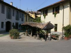 public wash house of Vicolo Lavandai on the Naviglio Grande in Milan