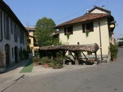 public wash house at Vicolo delle Lavandaie on Naviglio Grande in Milan