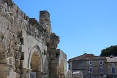 Ruins in the Ancient Theater of Arles