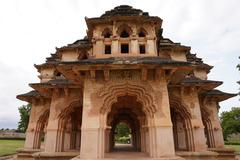 Lotus Mahal in Hampi with distinctive architecture