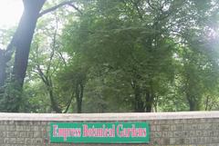 Scenic view of Empress Gardens with lush greenery and walking paths