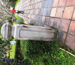 Vietnamese stone gate at Thien Mu Pagoda