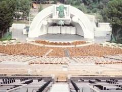 Hollywood Bowl amphitheater under clear sky