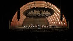 Hollywood Bowl at night