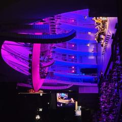 Hollywood Bowl with bisexual lighting during Diana Krall performance