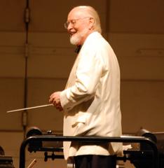 John Williams conducting at Hollywood Bowl