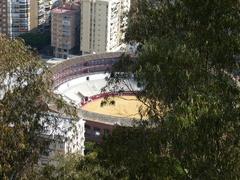 Panoramic view of Málaga city with historical buildings