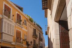 Street view of Malaga, Spain, in 2011