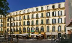 Old Town of Malaga panoramic view