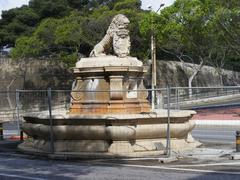 Lion Fountain in Floriana, Malta