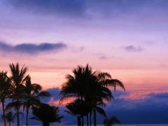 Scenic view of Caraguatatuba beach and surrounding mountains