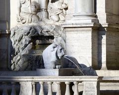 Lion sculpture in Fontana dell'acqua Felice