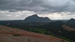 panoramic view from old durg hill in Sangagiri