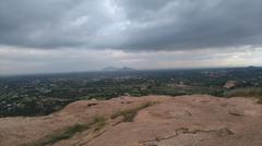 view from old Durg hill in Sangagiri