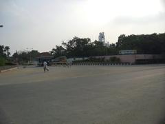 A front view of India Cement building in Sangagiri