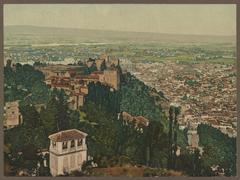 General view of the Alhambra and Granada from the Silla del Moro