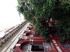 Inside and outer wall of Writers' Building in Kolkata