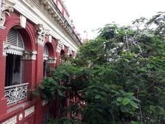 Inside and outer wall of Writers' Building at BBD Bag in Kolkata