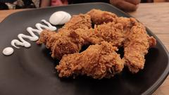 crispy fried chicken on a plate