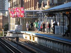 CTA North Side L train at Chicago Avenue station