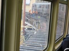 Chicago Transit Authority North Side 'L' train at Hubbard Street