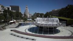 Grand Park on opening day in Downtown Los Angeles