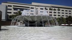 Grand Park fountains in Los Angeles