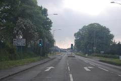 A4 road at Dorney turning