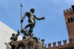 Fountain of Neptune in Piazza del Nettuno Bologna