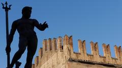 Fontana del Nettuno monument in Bologna, Italy