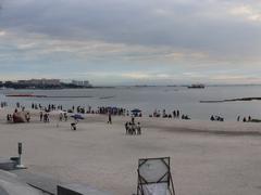 Manila Baywalk Dolomite Beach footbridge view