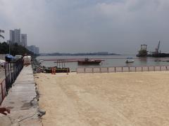 Partial view of Manila Bay beach project along Roxas Boulevard in Manila