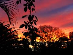 colorful sky view from bedroom window