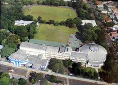 Aerial view of Dom Bosco School in Santa Rosa, Brazil