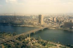 Panoramic view of Cairo in 1988