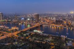 Cairo cityscape view from Cairo Tower