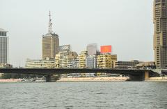 6 October Bridge in Cairo at daytime